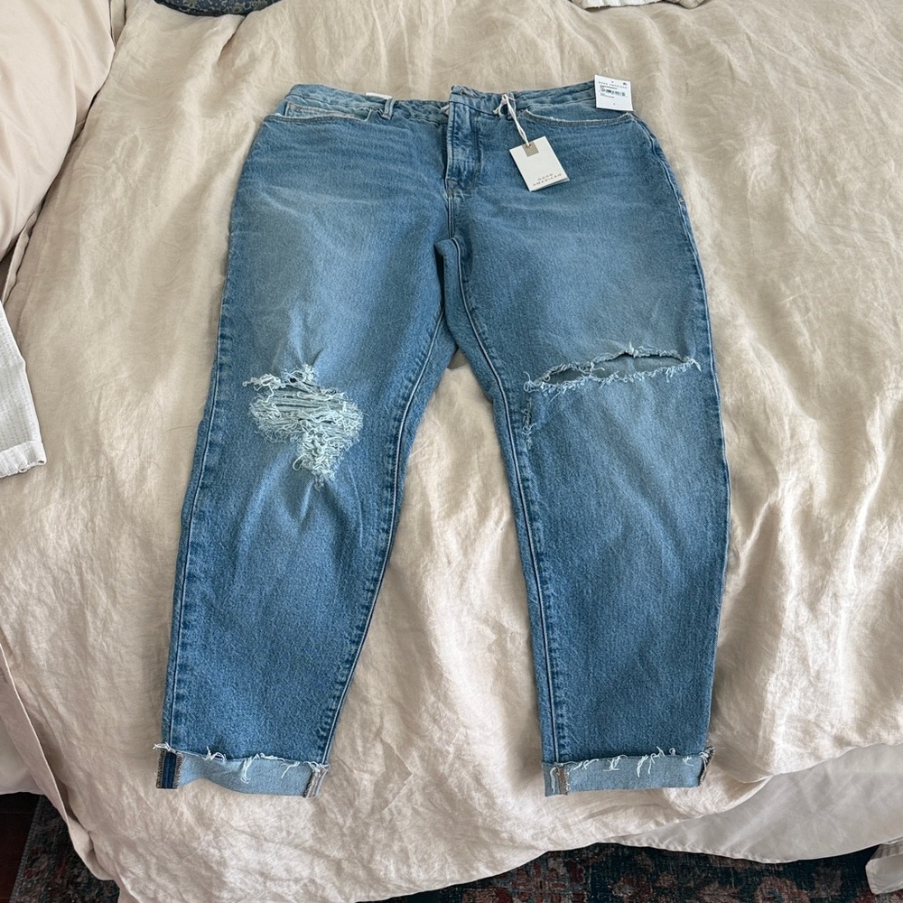 Good American Classic Blue Boot Cut Jeans